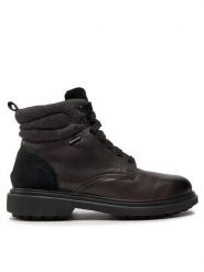 Geox Trapery U Faloria B Abx U36FBB 0FF22 C9999 Czarny. Czarne buty zimowe męskie Geox, ze skóry, bez zapięcia. Za 799.99 zł.