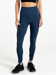 Dare 2b Legginsy sportowe "Power" w kolorze granatowym rozmiar: 46. Niebieskie legginsy damskie Dare 2b, bez wzorów, z materiału. Za 92.21 zł.