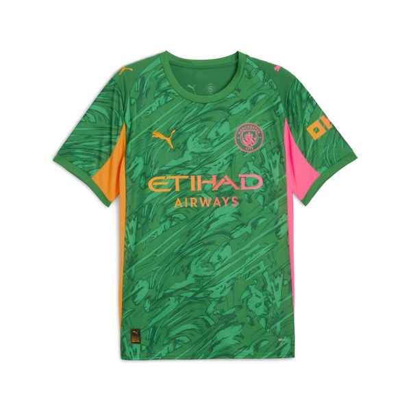 Męska koszulka bramkarska Manchester City 25/26 PUMA. Brązowe t-shirty sportowe męskie Puma, m, z tkaniny, bez ramiączek, do biegania. Za 429.00 zł.