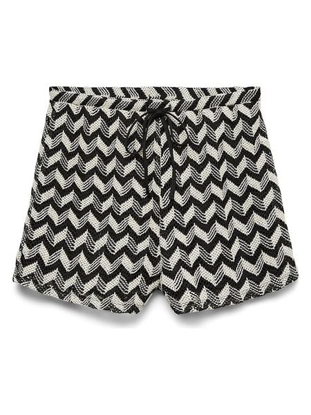 Vero Moda Szorty w kolorze czarno-kremowym rozmiar: M. Czarne szorty damskie Vero Moda, bez wzorów, z podwyższonym stanem. Za 68.95 zł.