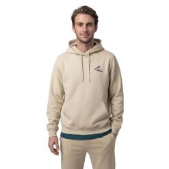 Męska bluza tenisowa z kapturem Siroko Newport Beige. Brązowe bluzy z kapturem męskie SIROKO, m, z materiału. Za 169.00 zł.