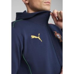Męska rozpinana kurtka z kapturem Portugalia Casuals PUMA. Niebieskie kurtki treningowe męskie Puma, m, bez wzorów, do biegania. Za 337.50 zł.