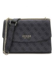 Guess Torebka w kolorze antracytowym - 24 x 17 x 9 cm rozmiar: onesize. Czarne torebki klasyczne damskie Guess, z aplikacjami, z materiału, bez dodatków. Za 391.99 zł.
