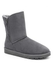 ISLAND BOOT Kozaki zimowe "Zasha" w kolorze antracytowym rozmiar: 41. Czarne kozaki damskie Island Boot, z materiału, bez obcasa. Za 165.99 zł.