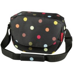 Torba na kierownicę „Funbag”, w kropki. Czarne torby męskie na ramię KLICKFIX, bez wzorów, na ramię, duże. Za 312.86 zł.