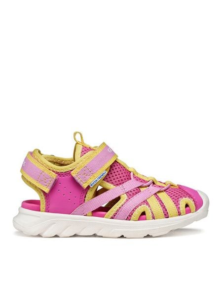 Geox Sandały J Sandal Airadyum Gi J55MTB 01454 C8063 S Różowy. Czerwone sandały dziewczęce Geox, z materiału, bez zapięcia. Za 269.99 zł.