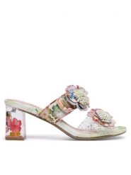 Laura Vita Klapki Lucieo 32 Różowy. Czerwone klapki damskie Laura Vita, bez wzorów, ze skóry, bez obcasa. Za 399.99 zł.