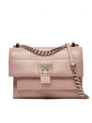 DKNY Torebka Evie Sm Flap Cbody R41ERC64 Różowy. Czerwone listonoszki damskie DKNY, bez wzorów, ze skóry, bez dodatków. Za 909.99 zł.
