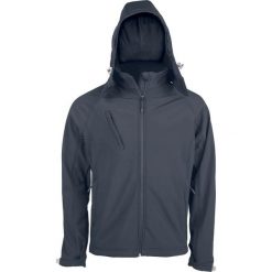 Kurtka Kariban Softshell À Capuche Amovible. Czarne kurtki męskie KARIBAN, m, bez wzorów, z elastanu, bez kaptura. Za 283.10 zł.