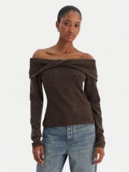 Vero Moda Sweter Kaia 10333298 Brązowy Regular Fit. Brązowe swetry klasyczne damskie Vero Moda, m, z syntetyku, bez kołnierzyka. Za 119.99 zł.