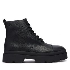 Trapery Calvin Klein. Czarne buty zimowe męskie CALVIN KLEIN, bez zapięcia. Za 799.99 zł.