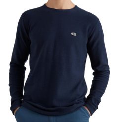 Sweter męski O'neill Jack's Fav. Niebieskie swetry męskie O'neill, m, bez wzorów, z bawełny, bez kołnierzyka. Za 89.00 zł.