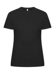 Clique Classic OC-T Women T-shirt z organicznej bawełny. Czarne t-shirty damskie CLIQUE, m, bez wzorów, z bawełny, bez kołnierzyka. Za 118.39 zł.