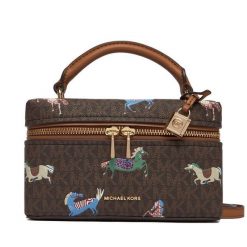 Torebka MICHAEL Michael Kors. Brązowe torebki klasyczne damskie MICHAEL Michael Kors, bez wzorów, bez dodatków. Za 989.99 zł.