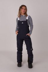 Spodnie ogrodniczki Yeh Girl Bib - czarne. Czarne spodnie materiałowe damskie OOSC, bez wzorów, z materiału, retro, z podwyższonym stanem. Za 1,078.99 zł.