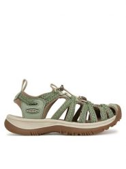 Keen Sandały Whisper 1032120 Zielony. Zielone obuwie trekkingowe damskie Keen, bez wzorów, z materiału, bez obcasa. Za 449.99 zł.