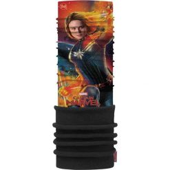Komin wielofunkcyjny dla dzieci Buff Capitan Marvel Polartec. Brązowe szaliki dziecięce Buff, bez ramiączek. Za 34.00 zł.