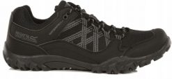 Buty trekkingowe męskie Edgepoint III Regatta. Czarne buty trekkingowe męskie Regatta, z materiału, bez zapięcia, trekkingowe. Za 299.99 zł.