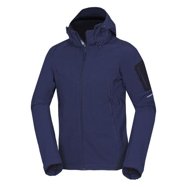 Kurtka softshell męska Northfinder Abner bluenights. Niebieskie kurtki softshell damskie Northfinder, l, bez wzorów, z softshellu, bez kaptura. Za 377.57 zł.