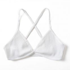 Prążkowany biustonosz bezszwowy na co dzień Jonelle. Szare biustonosze Intica, bez wzorów, prążkowane. Za 69.00 zł.