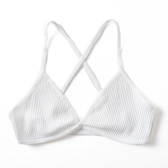 Prążkowany biustonosz bezszwowy na co dzień Jonelle. Szare biustonosze Intica, bez wzorów, prążkowane. Za 69.00 zł.