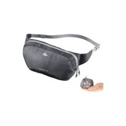 Torba nerka TRAVEL compact. Szare torebki klasyczne damskie QUECHUA, bez wzorów, z materiału, bez dodatków. Za 19.99 zł.