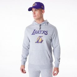 Bluza męska New Era NBA Regular Hoody Los Angeles Lakers. Szare bluzy bez kaptura męskie New Era, l. Za 269.99 zł.