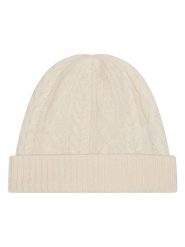 Perfect Cashmere Kaszmirowa czapka "Popi" w kolorze kremowym rozmiar: onesize. Brązowe czapki zimowe damskie Perfect Cashmere, z kaszmiru. Za 192.33 zł.