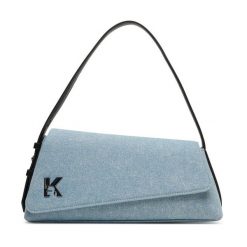 Torebka Karl Lagerfeld Jeans. Niebieskie torebki klasyczne damskie Karl Lagerfeld Jeans, bez wzorów, z jeansu, bez dodatków. Za 709.99 zł.