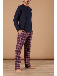 Maryplaid Piżama w kolorze granatowo-czerwonym rozmiar: S. Czerwone piżamy męskie maryplaid, s, bez wzorów, bez ramiączek. Za 130.99 zł.