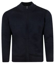 Bluza Zapinana na Zamek, Granatowa bez Kaptura, Męska -EXPOMEN. Niebieskie bluzy bez kaptura męskie Expomen, m, z bawełny. Za 199.00 zł.