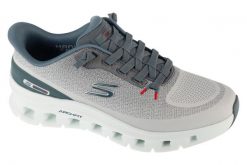 Buty sportowe męskie, Slip-ins: Arch Fit Glide-Step Pro. Szare buty sportowe na co dzień męskie Skechers, z materiału, bez zapięcia, trekkingowe. Za 499.99 zł.