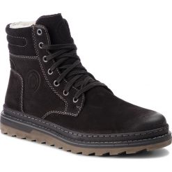 Kozaki RIEKER - F4222-00 Schwarz. Czarne buty zimowe męskie Rieker, z futra, bez zapięcia. W wyprzedaży za 279.00 zł.