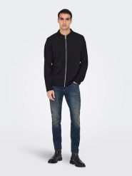 ONLY & SONS Dżinsy "Sloom" - Slim fit - w kolorze granatowym rozmiar: W28/L32. Niebieskie jeansy męskie Only & Sons. Za 88.02 zł.