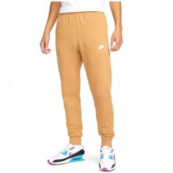 Spodnie Nike NSW Club, Mężczyźni. Brązowe spodnie sportowe męskie Nike, z bawełny. Za 290.00 zł.