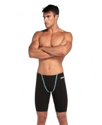 Strój startowy męski spodenki jammery pływackie Arena Powerskin Primo. Czarne kąpielówki męskie Arena, m, bez wzorów, z elastanu, na fitness i siłownię. Za 1,651.98 zł.