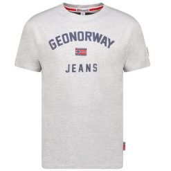 T-Shirt Geographical Norway JASSIER MEN 254 mieszana szarość męska. Szare t-shirty męskie Geographical Norway, m, bez wzorów, bez kołnierzyka. Za 89.00 zł.