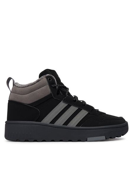 Adidas Sneakersy Hoops 4.0 Mid Shoes Kids JQ7903 Czarny. Czarne buty sportowe chłopięce Adidas, ze skóry, bez zapięcia. Za 239.99 zł.