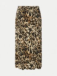 YAS Spódnica midi Savanna 26028279 Brązowy Regular Fit. Brązowe spódniczki damskie YAS, s, bez wzorów, z wiskozy, midi. Za 199.99 zł.