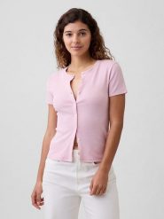 GAP Kardigan w kolorze jasnoróżowym rozmiar: XL. Różowe kardigany damskie GAP, xl, bez wzorów, z bawełny. Za 70.24 zł.