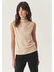 TATUUM Top w kolorze beżowym rozmiar: M. Brązowe topy damskie Tatuum, m, bez wzorów, z wełny, bez kołnierzyka. Za 143.90 zł.