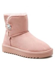 Jenny Fairy Śniegowce WS6007-01 Różowy. Czerwone śniegowce damskie Jenny Fairy, z materiału. Za 149.99 zł.