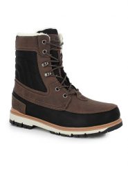 Kimberfeel Botki zimowe "Pablo" w kolorze brązowo-czarnym rozmiar: 46. Brązowe buty zimowe męskie Kimberfeel, na zimę, bez zapięcia. Za 393.45 zł.
