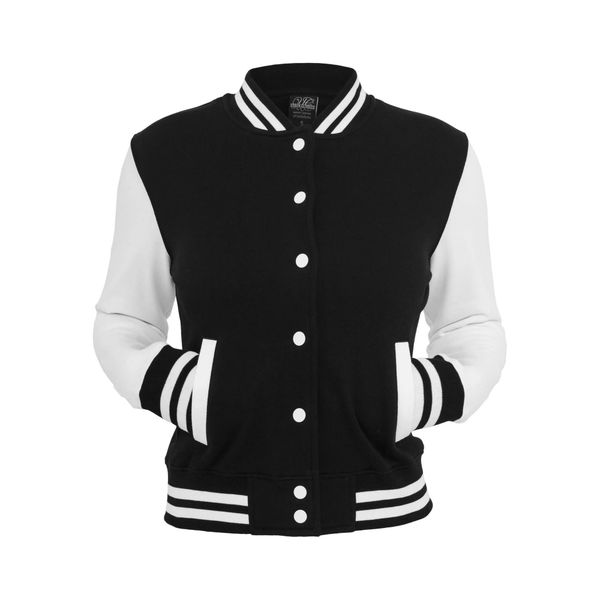 Dwukolorowa Bluza Dresowa Bejsbolówka Dla Kobiet. Białe bluzy bez kaptura damskie Urban Classics, m, z bawełny. Za 222.99 zł.