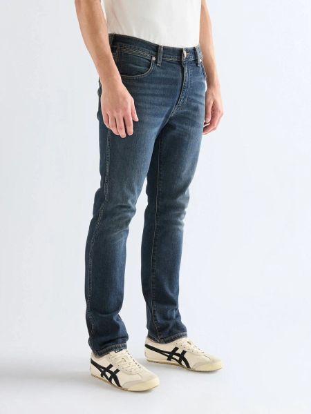 MESKIE SPODNIE WRANGLER LARSTON FADED 112377818. Spodnie materiałowe męskie Wrangler, bez wzorów, z jeansu. Za 219.99 zł.