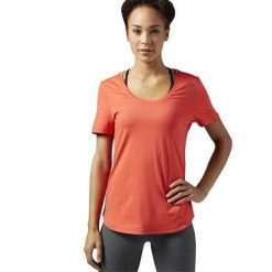 Koszulka sportowa damska Reebok Wor SW Tee. Brązowe bluzki sportowe damskie Reebok, l, z materiału, bez kołnierzyka, bez ramiączek. Za 137.00 zł.