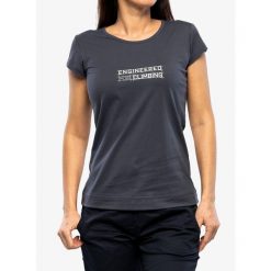 Koszulka z nadrukiem damska Ocun Classic T Organic EFC. Szare bluzki sportowe damskie Ocun, bez wzorów, bez ramiączek. Za 135.99 zł.