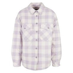 Damska koszula flanelowa Urban Classics Padded. Białe koszule damskie Urban Classics, bez wzorów, bez kołnierzyka, bez ramiączek. Za 253.65 zł.