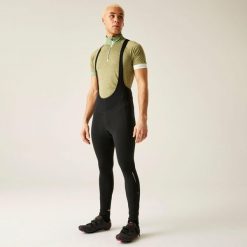 Męskie spodnie rowerowe na szelkach Virtuous. Czarne szorty męskie Dare 2b, bez wzorów, sportowe. Za 329.85 zł.