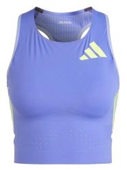 Adidas Top w kolorze fioletowym do biegania rozmiar: XS. Różowe topy damskie Adidas, xs, bez wzorów, bez kołnierzyka. Za 109.52 zł.